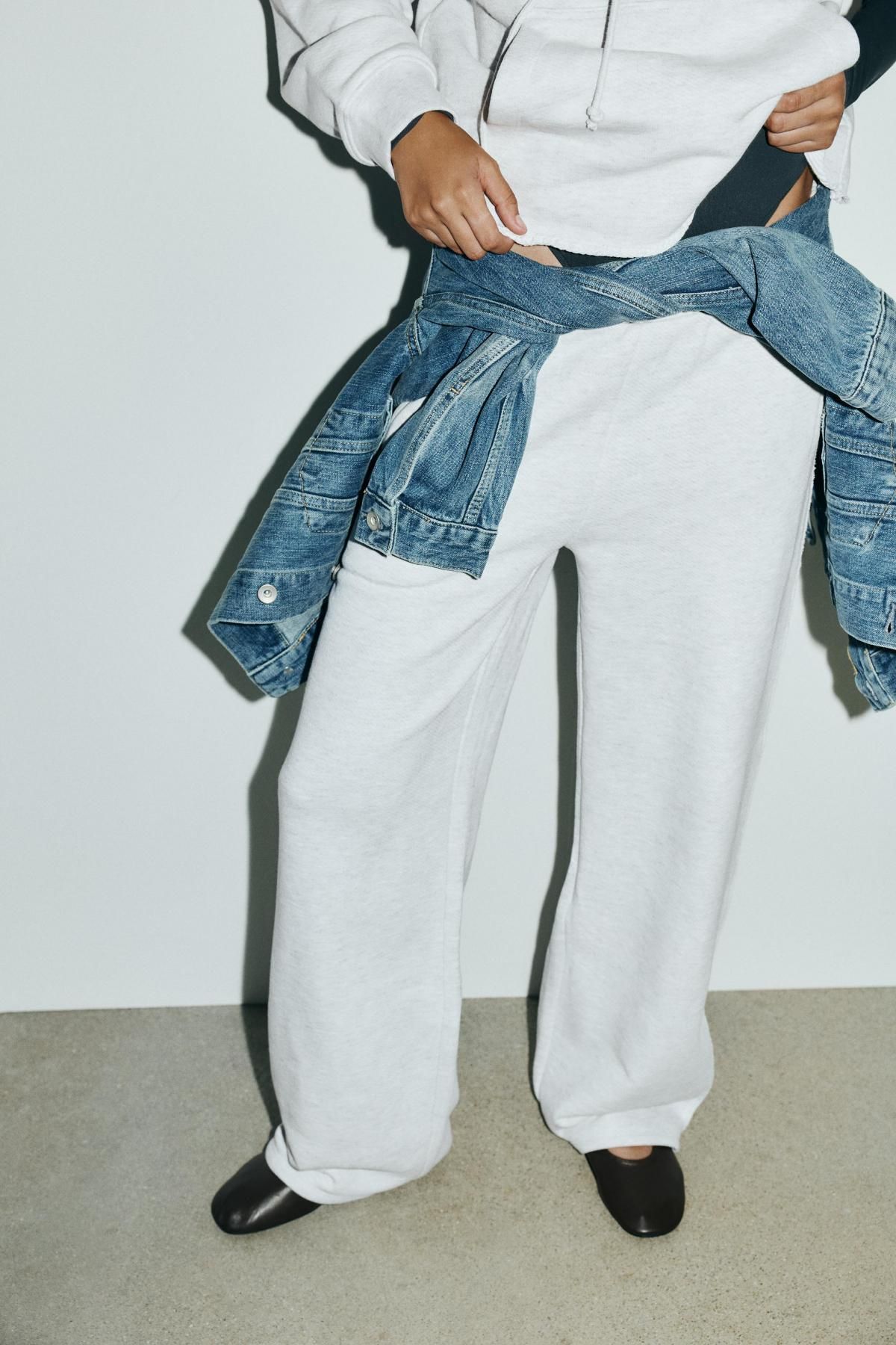 자라 베이직 라이트그레이 후드 스웨트셔츠 4174/687 GREY MARL - 상세 이미지 3