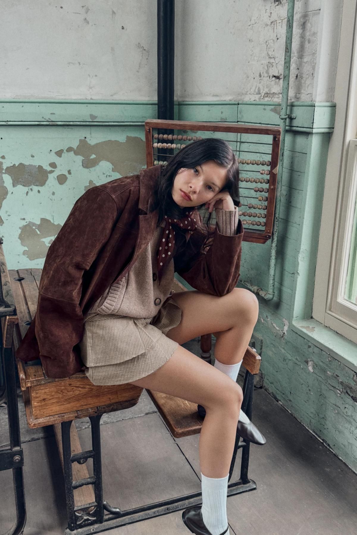자라 러플 미니 스커트 팬츠 5427/514 BEIGE - 상세 이미지 4