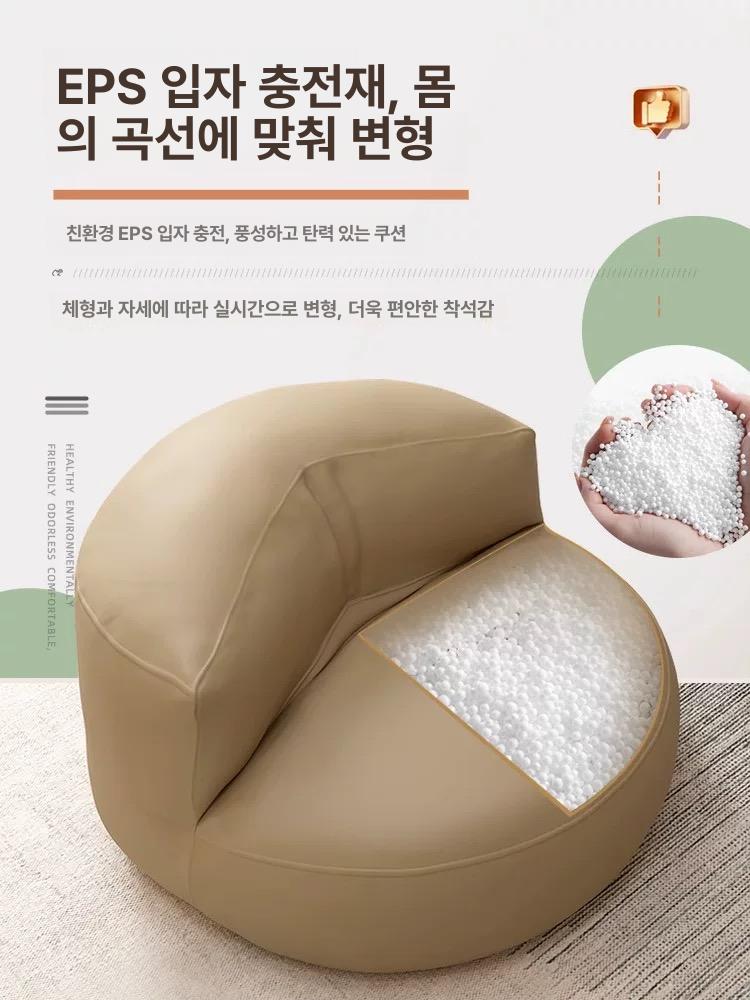 1인용쇼파 일인 거실 다이닝 매장 체어 인테리어 패브릭 라운지 안락의자 엔틱 블랙고급캣스크래치가죽 - 상세 이미지 4
