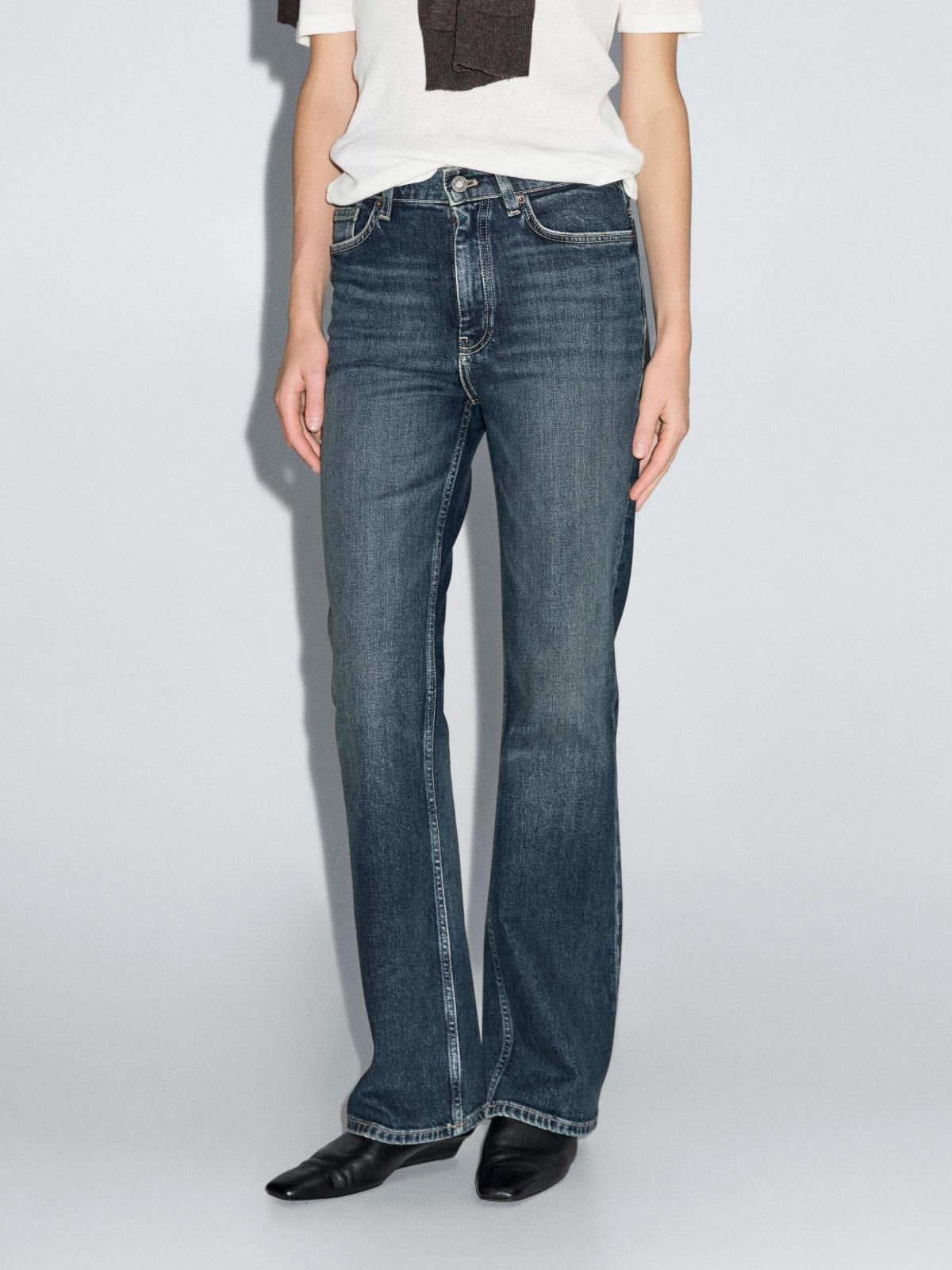 마시모두띠 하이웨이스트 데님 부츠컷 청바지 5045/645 MEDIUM BLUE - 상품 이미지