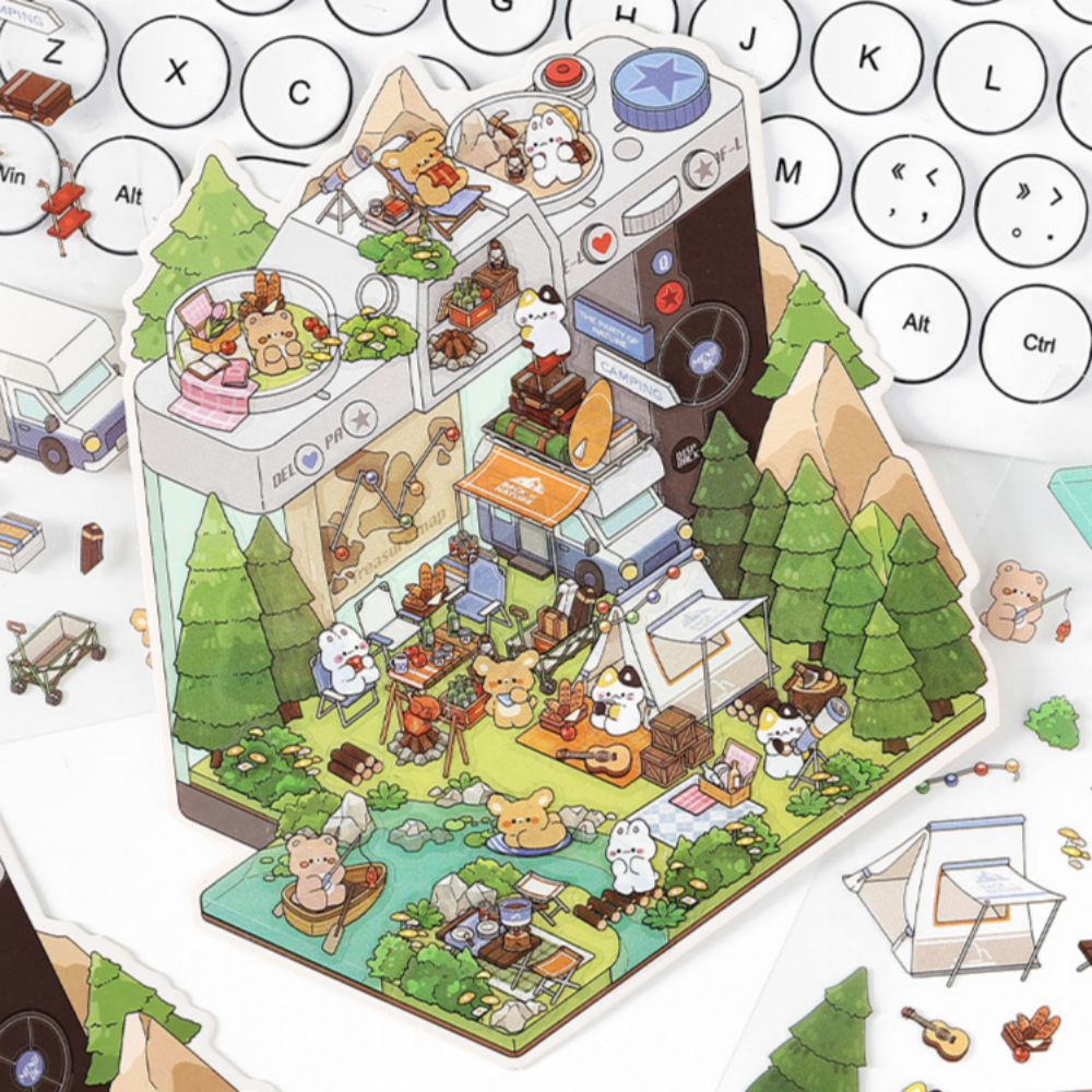 3d스티커 입체 방꾸미기 캐리어 실사용 후기 | 효과 있을까? - 대표 이미지