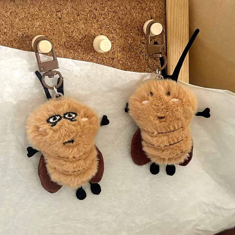 귀여운 바퀴벌레 키링 인형 바선생 열쇠고리 굿즈 가방 꾸미기 참 장식 백꾸 백참 액세사리 - 상세 이미지 2