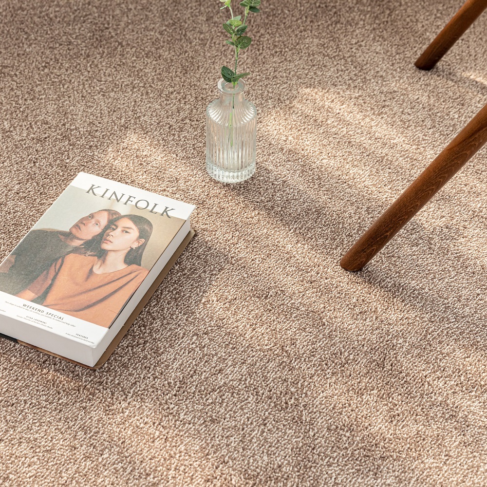 먼지없는 워셔블 장모 온감 러그 대형 거실 침실 원룸 노바 커피브라운, 100x150