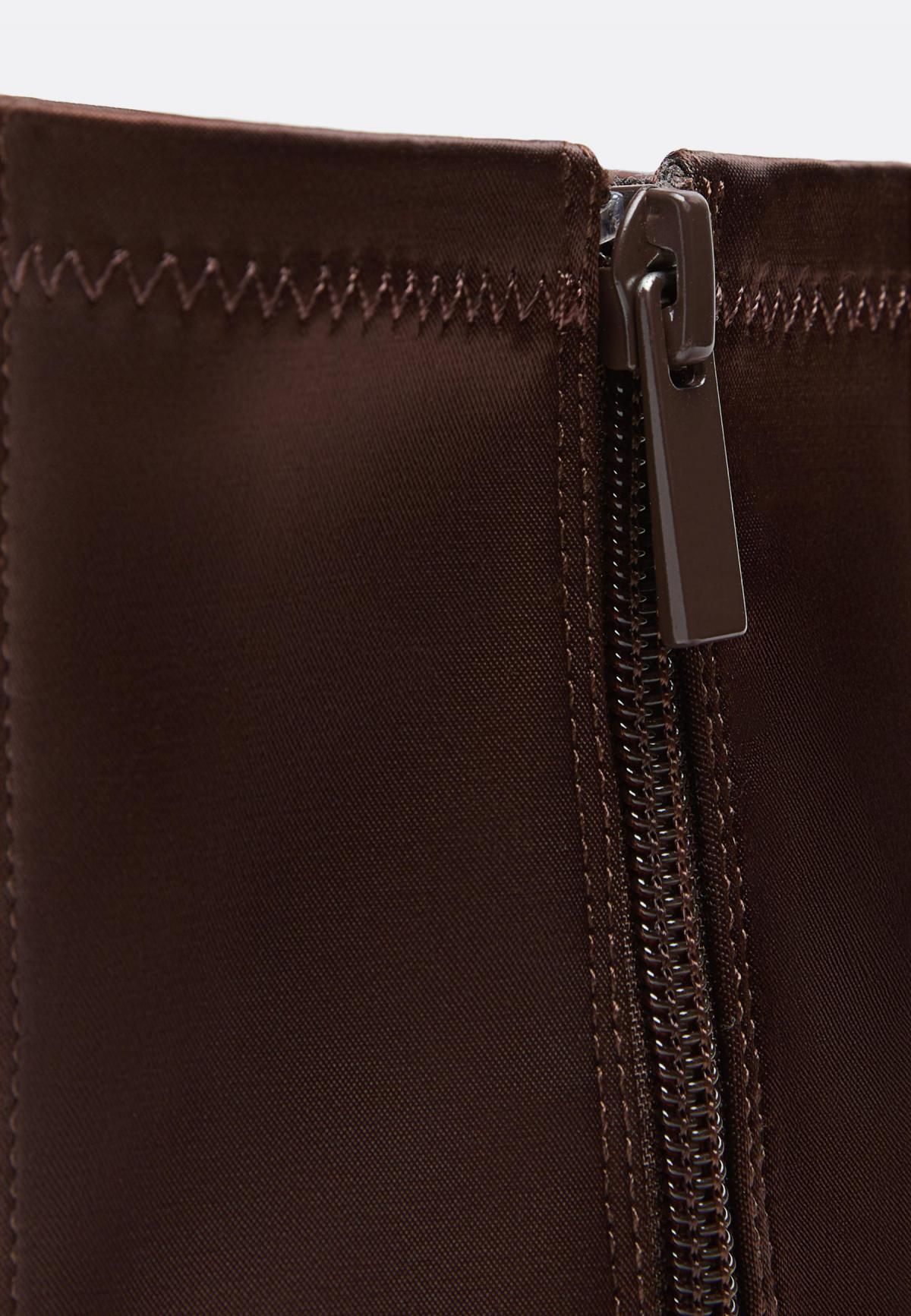 스트라디바리우스 브라운 테크니컬 스트레치 하이힐 앵클부츠 9907/671 BROWN - 상세 이미지 5