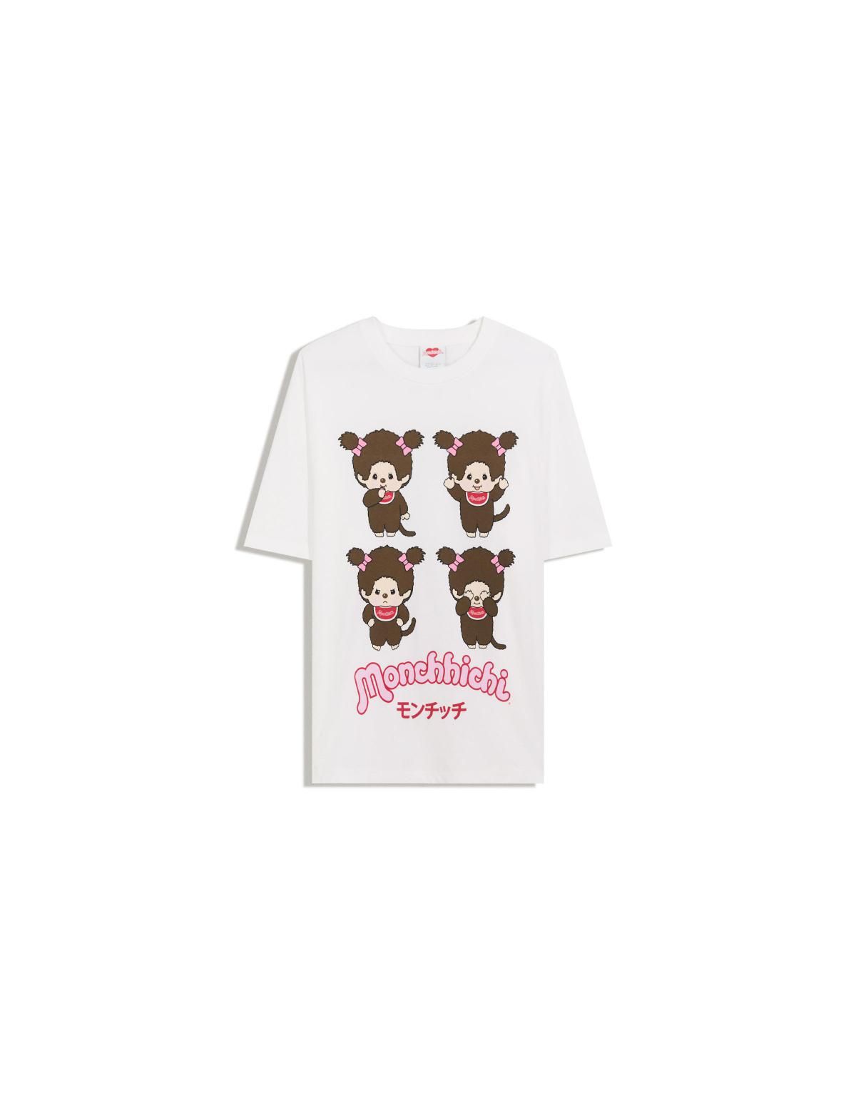버쉬카 몬치치 프린트 반팔 티셔츠 7819/360 OFF WHITE - 상세 이미지 2