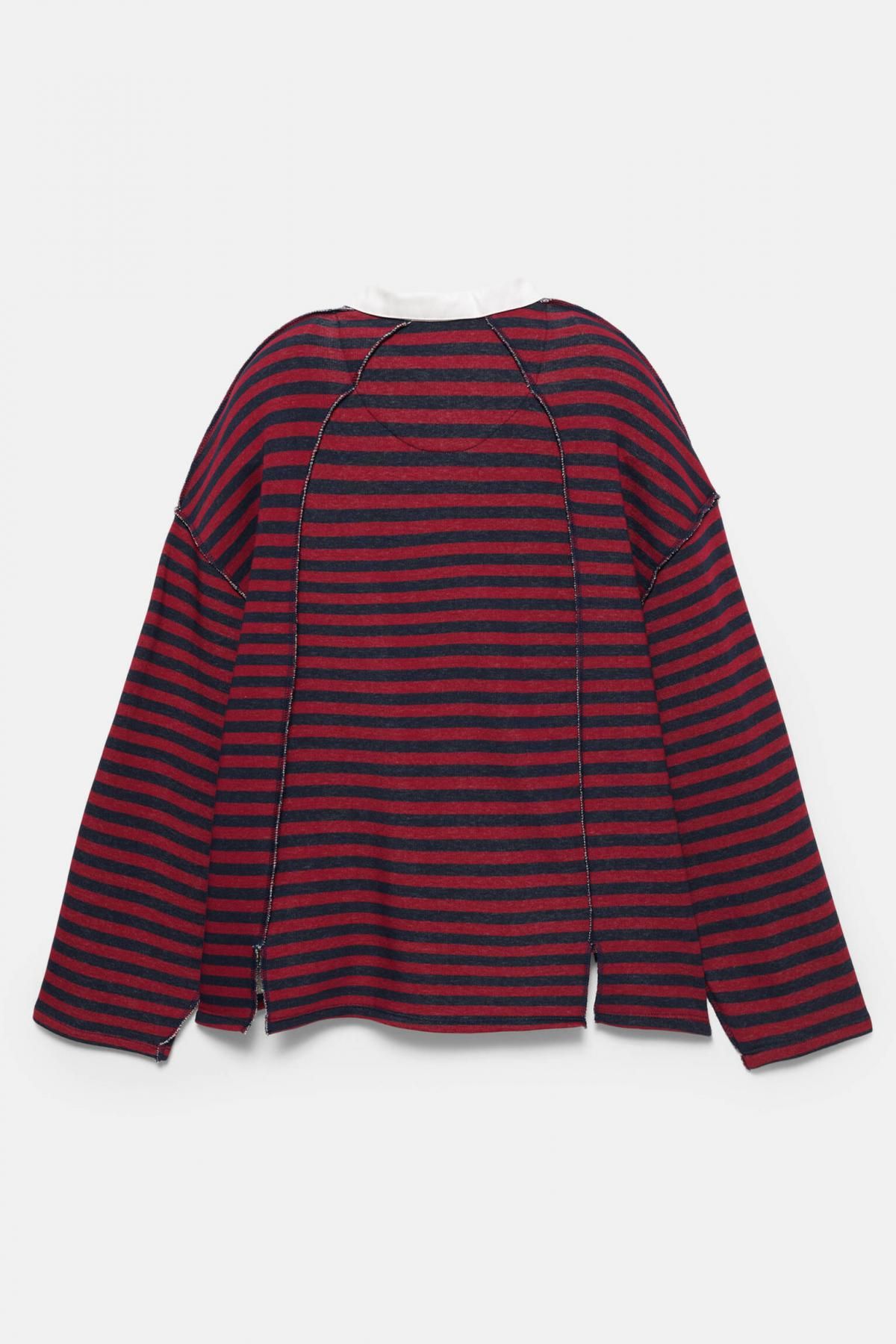 풀앤베어 오버사이즈 스트라이프 폴로카라 긴팔 맨투맨 7560/332 STRIPED - 상세 이미지 2