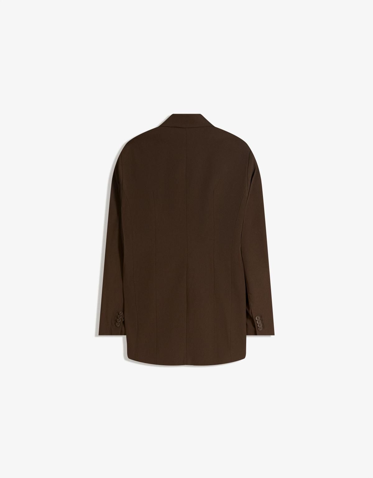 버쉬카 테일러드 싱글버튼 오버핏 블레이저 6541/710 BROWN - 상세 이미지 2