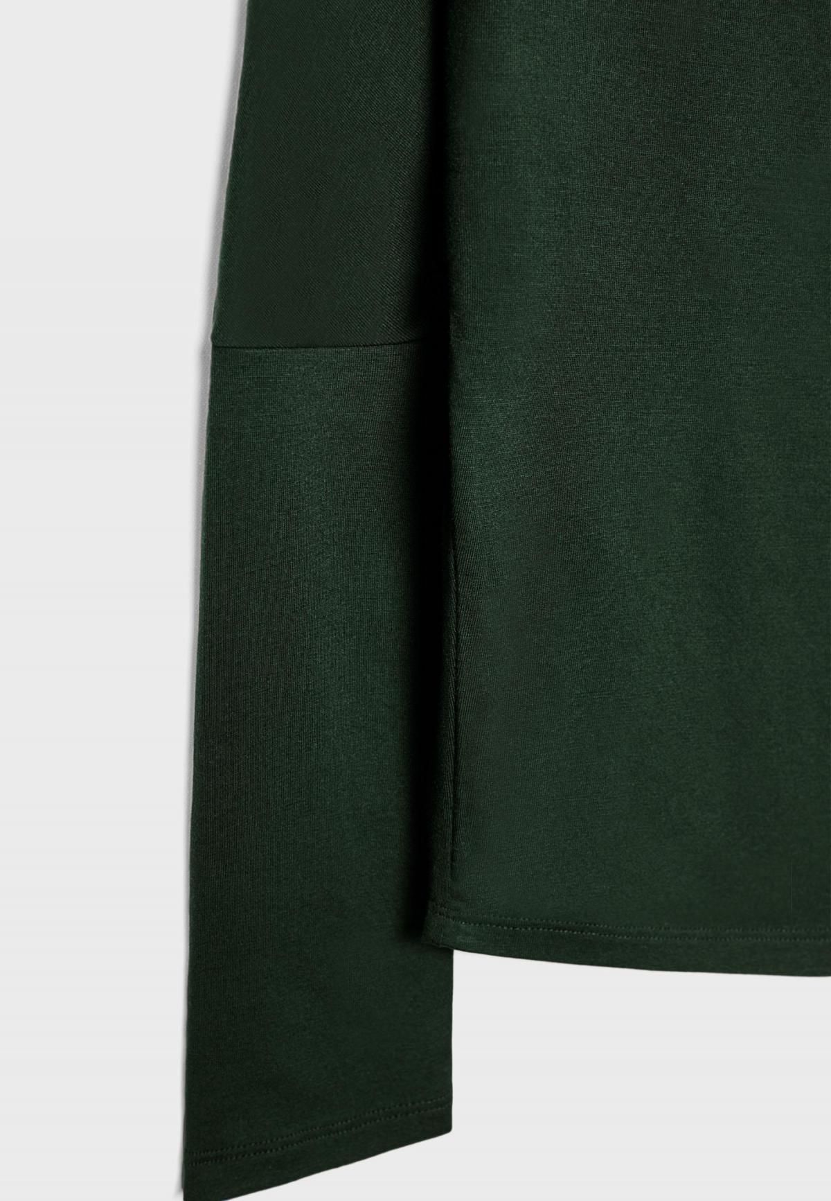 스트라디바리우스 모달블렌드 비대칭 롱슬리브 티셔츠 6681/966 GREEN - 상세 이미지 3