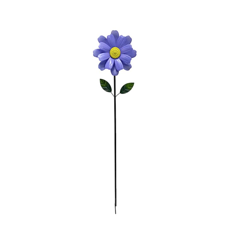 바람개비 화단 모형꽃 회전 펜션 테라스 공원 인테리어 전원주택 철제 정원꾸미기 전원주택마당 1.3m 블루 - 상품 이미지