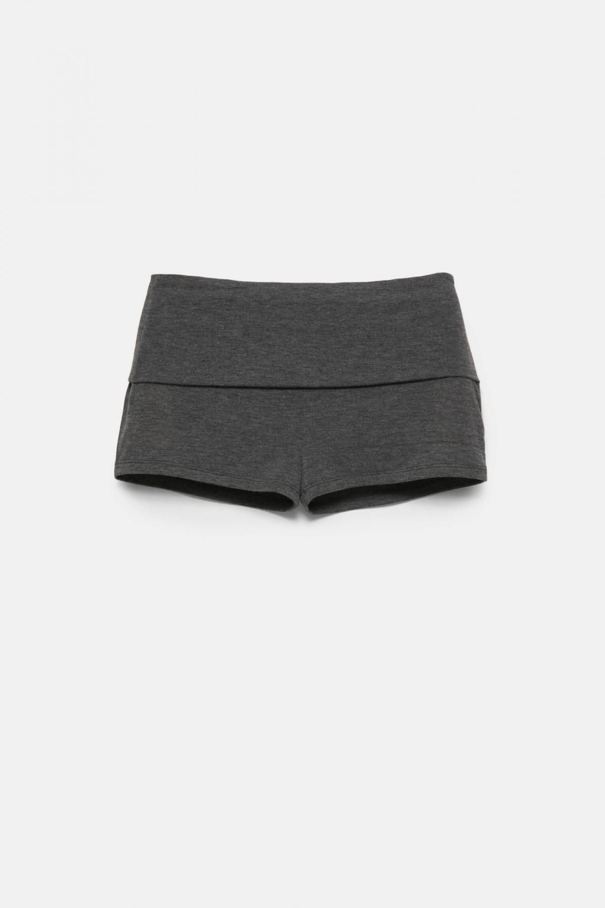 풀앤베어 미드웨이스트 턴업 스트레치 미니 반바지 7675/437 ANTHRACITE GREY - 상품 이미지