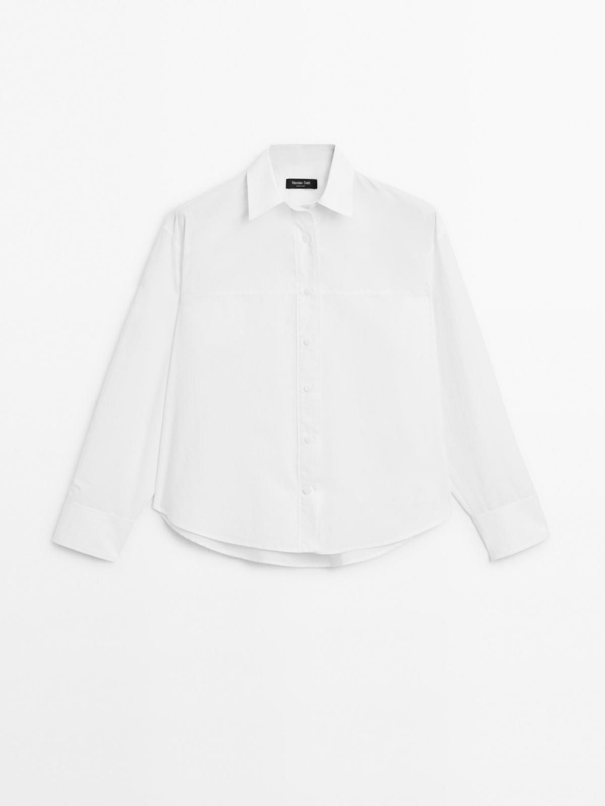 마시모두띠 베이직 옥스포드 100 코튼 긴팔 셔츠 5114/914 WHITE - 상품 이미지