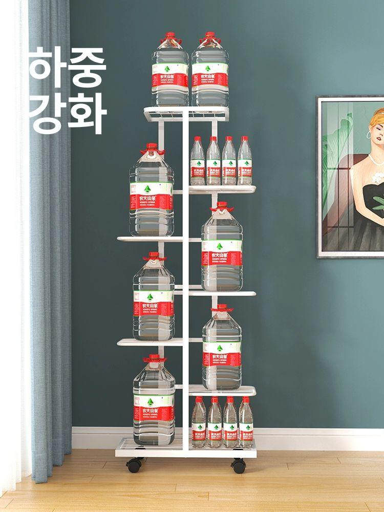 꽃다발 진열 선반 스탠딩 랙 꽃가게 화이트 공방 꽃꽂이 화이트 116cm 6단 7화분 - 상세 이미지 3