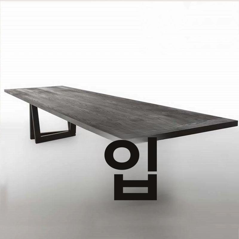 심플하고 모던한 인더스트리얼 책상 대형 스타일 레트로 길이 120x폭 60x높이 75cm - 상세 이미지 5