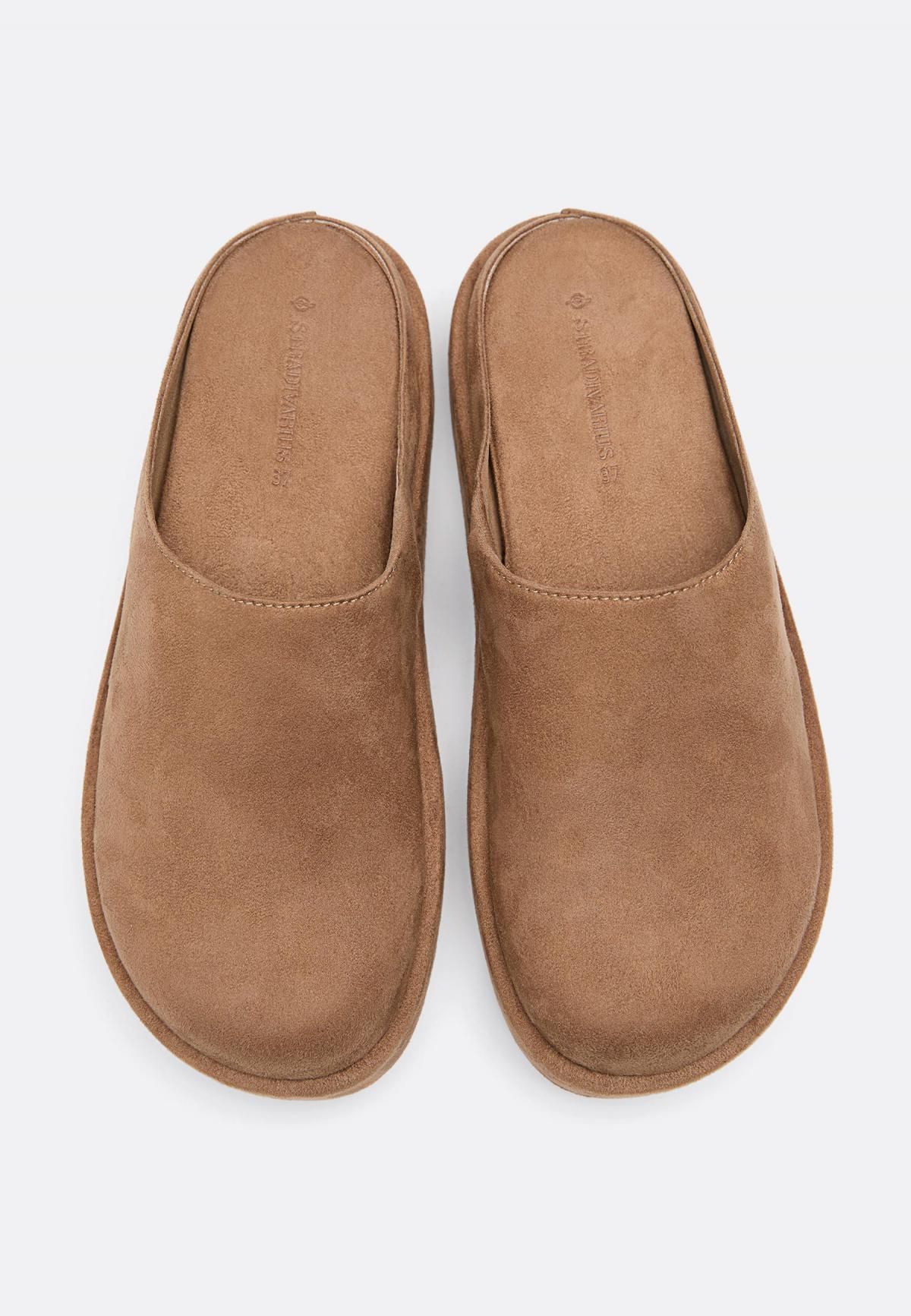 스트라디바리우스 베이지 플랫폼 레더이펙트 뮬 클로그 슈즈 9642/678 BEIGE - 상세 이미지 2
