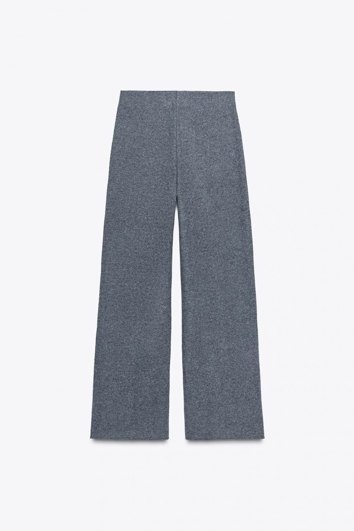 자라 소프트 터치 와이드 팔라초 팬츠 5039/223 MID-GREY - 상세 이미지 5