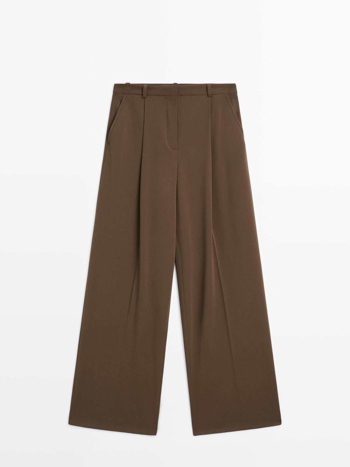 마시모두띠 테크니컬 다트 와이드 팬츠 5020/520 BROWN - 상세 이미지 4