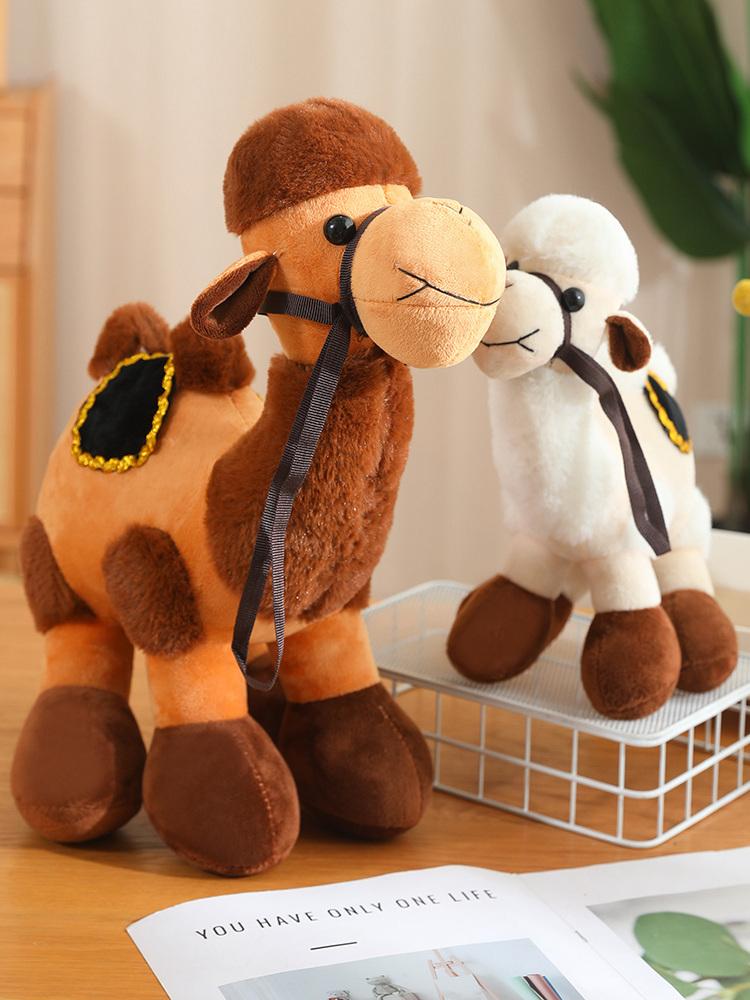 낙타 인형 귀여운 인테리어 이집트 장식 애착 동물 브라운 30cm - 상세 이미지 2