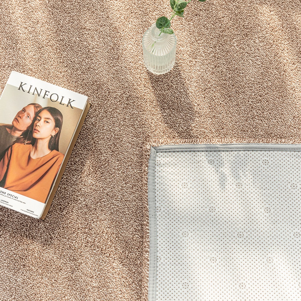 먼지없는 워셔블 장모 온감 러그 대형 거실 침실 원룸 노바 커피브라운, 100x150