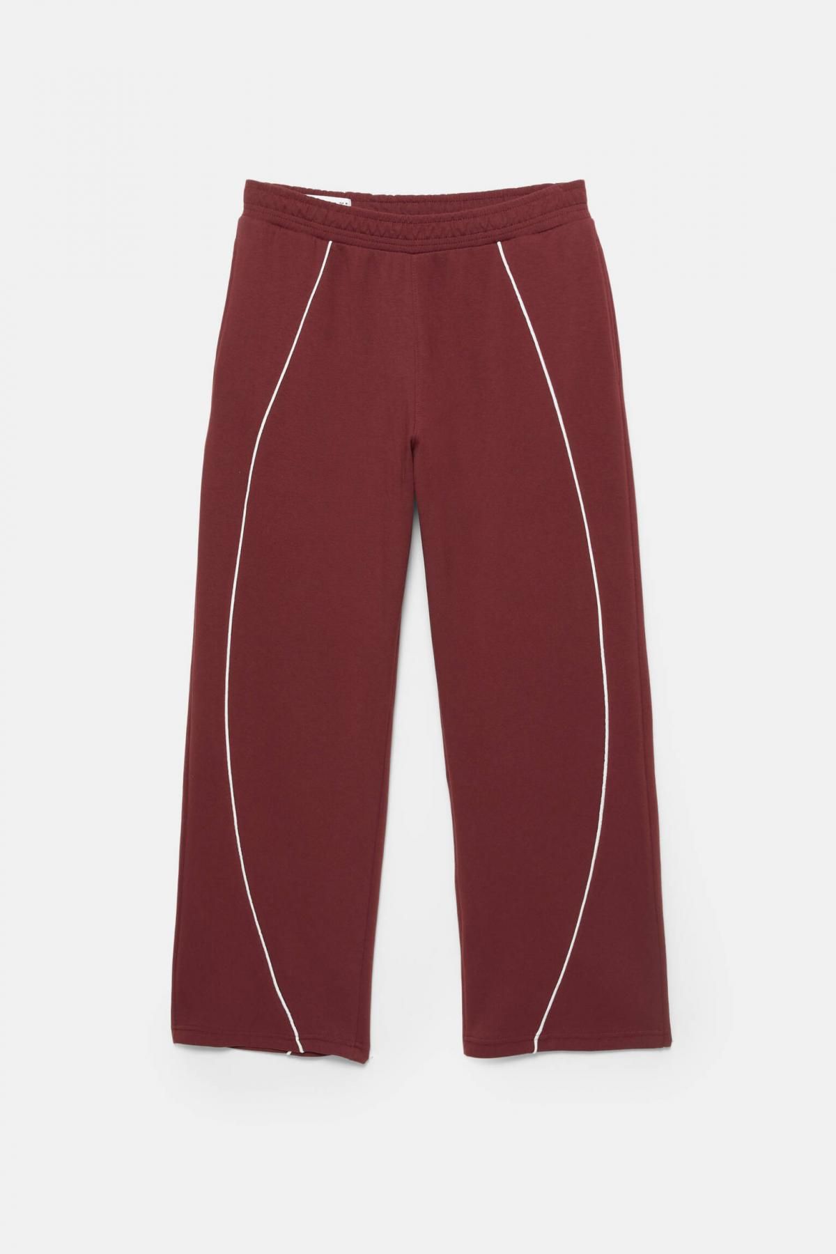 풀앤베어 테크니컬 버건디 파이핑 조거 팬츠 7675/358 MAROON - 상세 이미지 5
