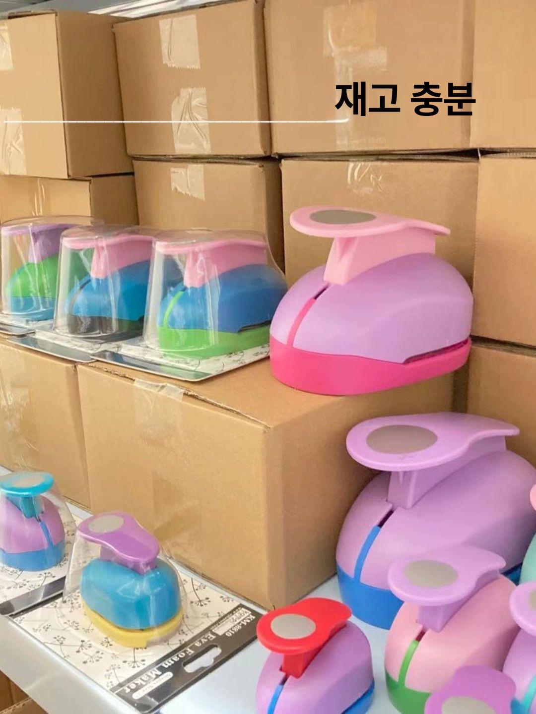 대형원형펀치 타원형 대형 고리 타공기 반자동 타공 구멍 종이 비닐 스탬핑 제본 종이용 대형 - 상세 이미지 5