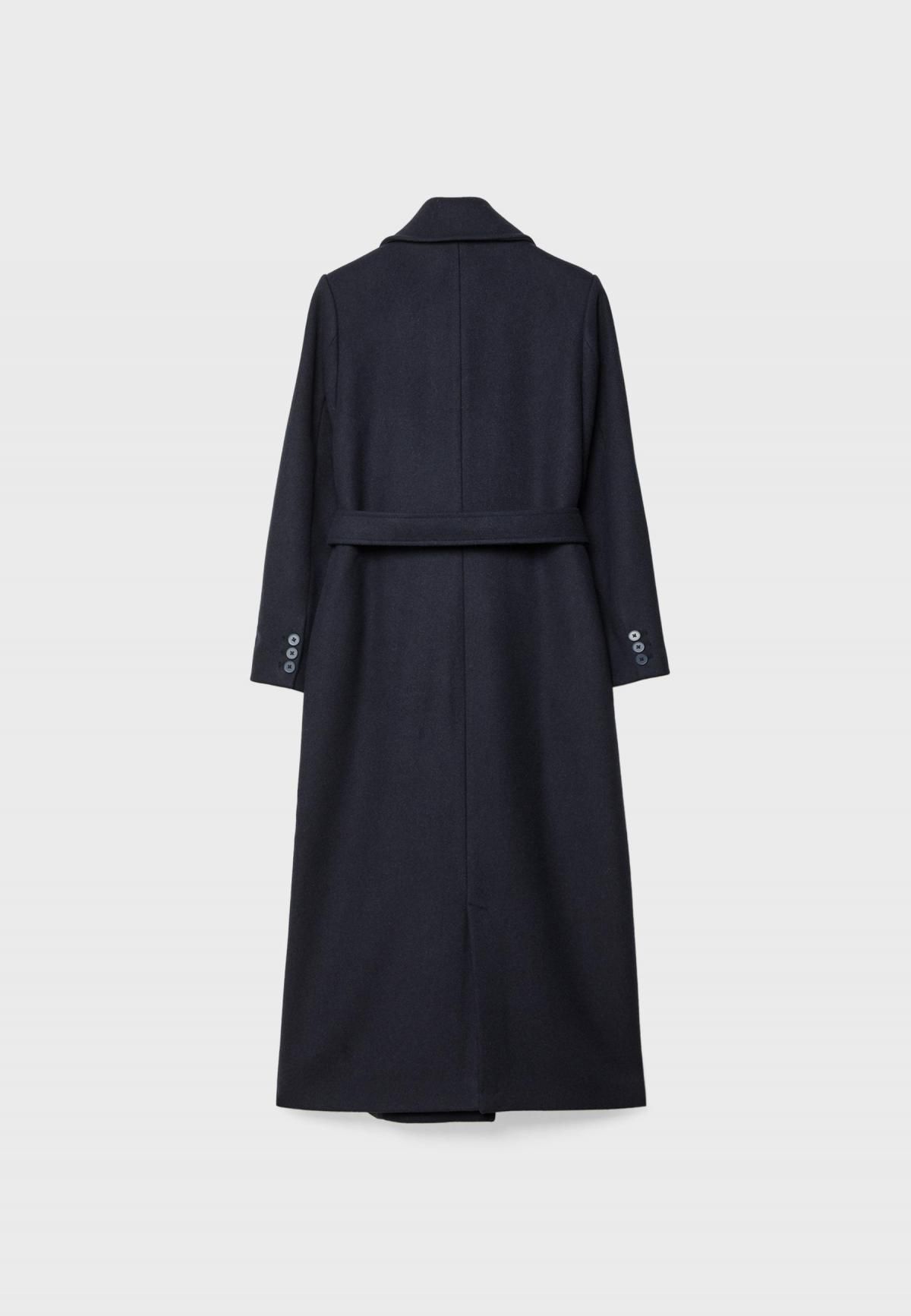 스트라디바리우스 테크니컬 더블브레스트 벨트 롱 코트 8639/827 DARK BLUE - 상세 이미지 2