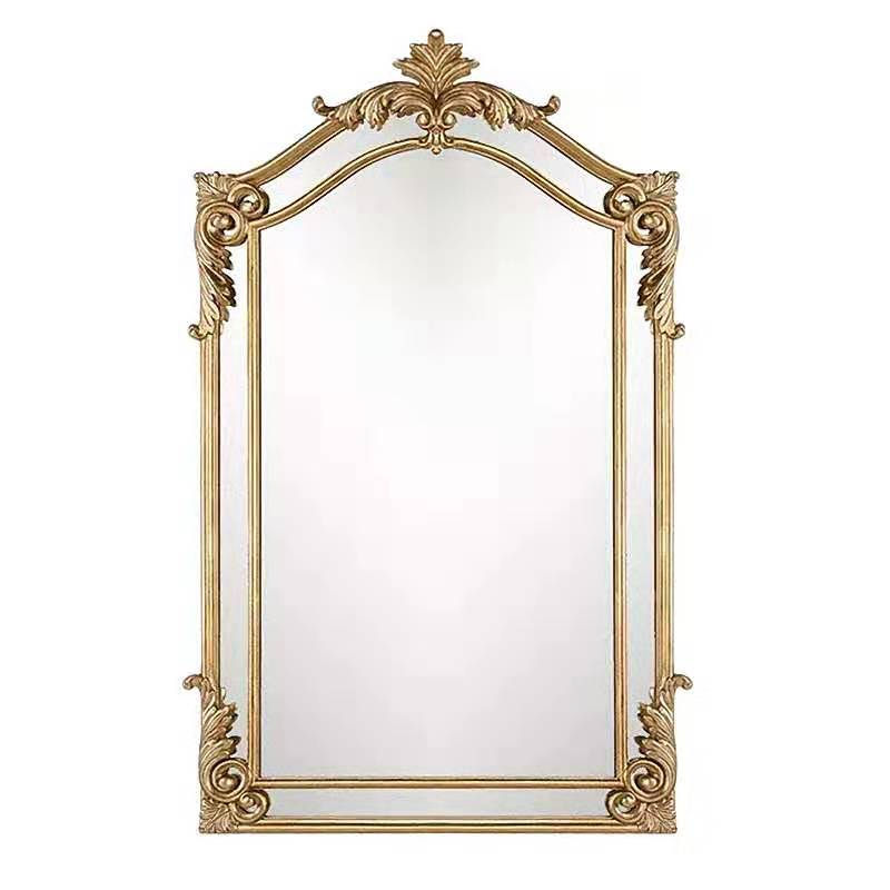 엔틱 골드 거울 앤틱 현관 미러 거실 빈티지 프레임 70x120cm 샴페인골드 - 상세 이미지 5