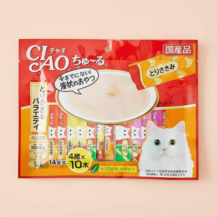 [SC-133] 챠오츄르 버라이어티 대용량 닭가슴살, 14g, 40개 - 상품 이미지