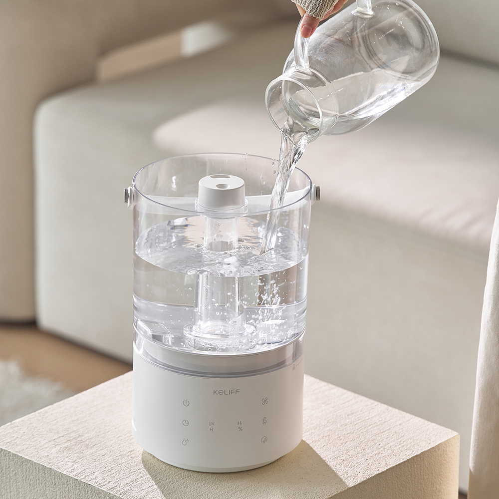 케리프 이지핸들 PRO 가열복합식 UV살균 자동건조 5L 잠금 가습기 KLH-5000UV