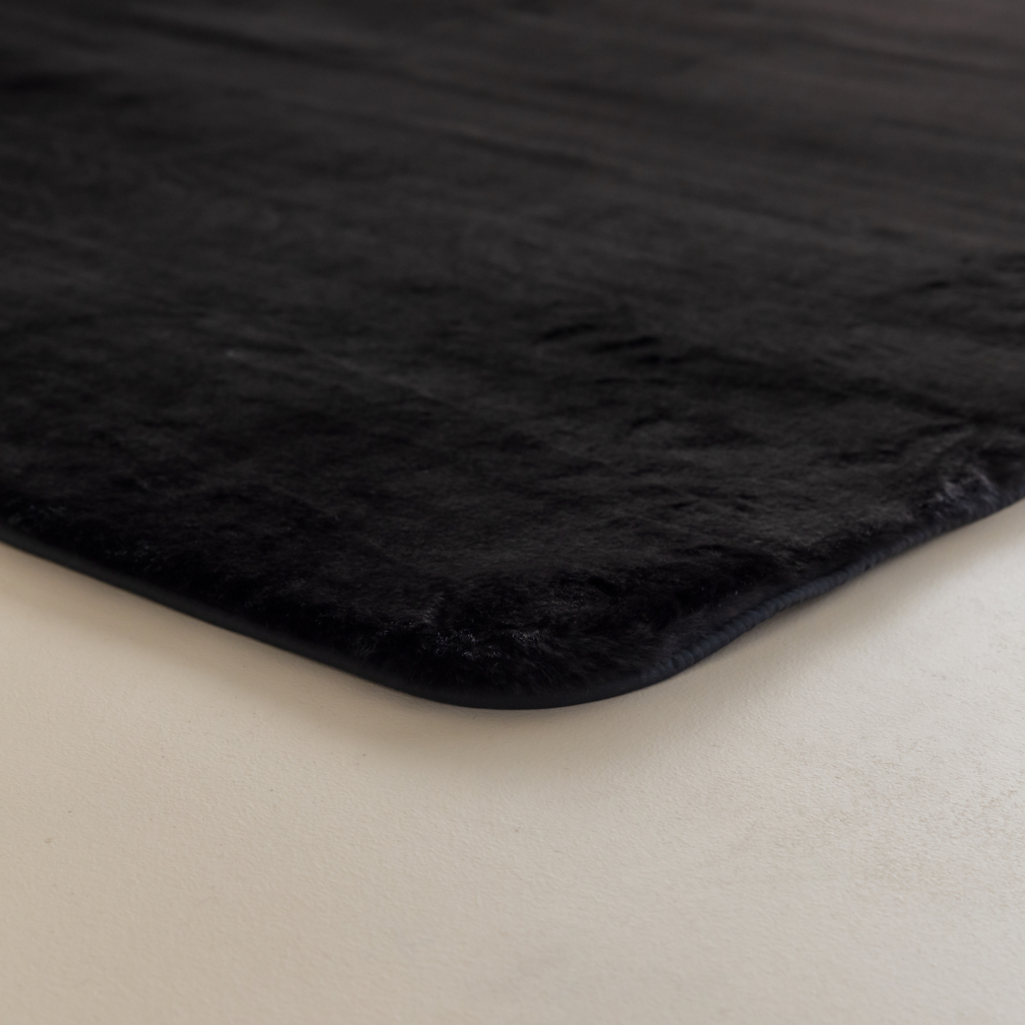 먼지없는 워셔블 장모 온감 러그 대형 거실 침실 원룸 에코퍼 블랙, 원형 100