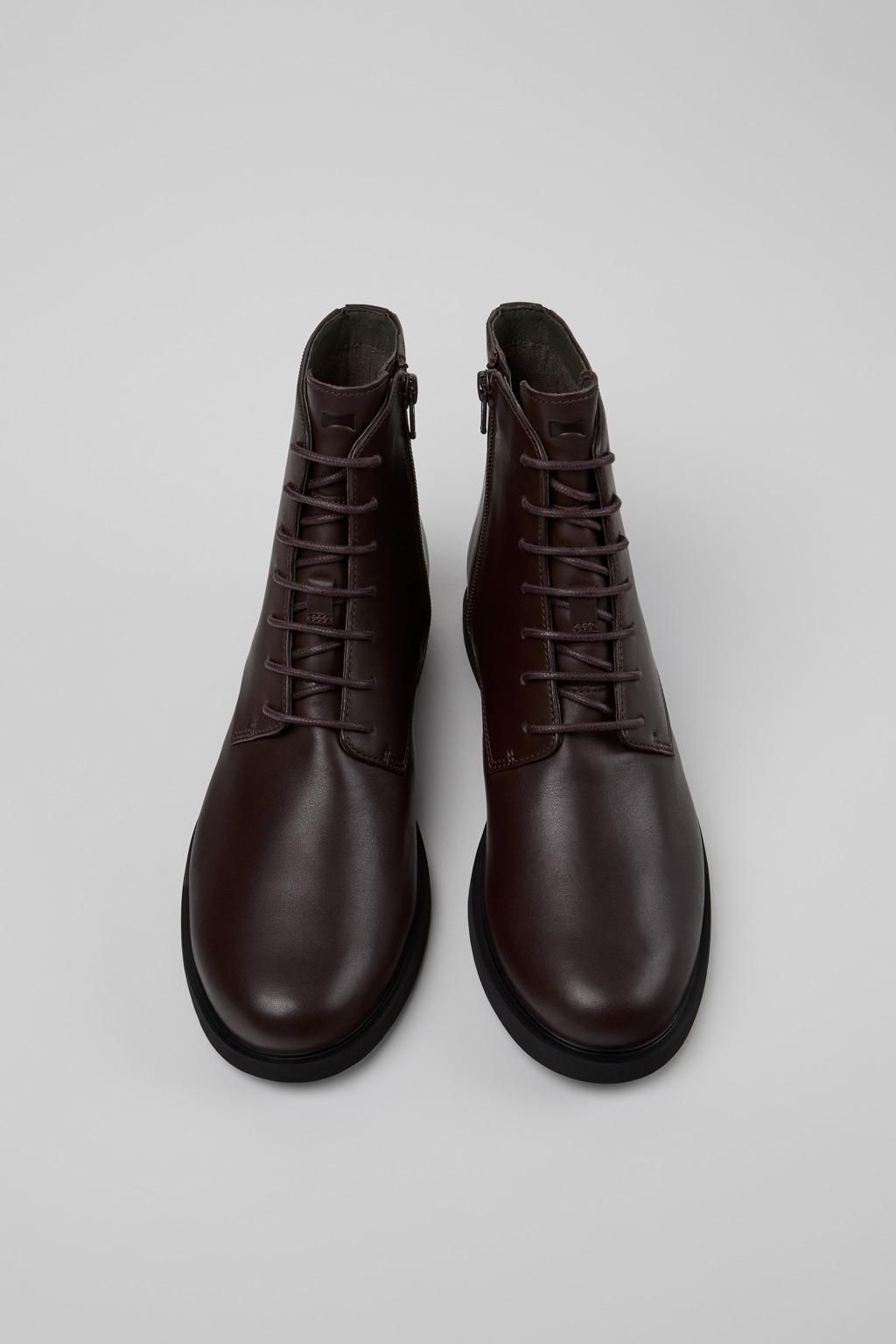 캠퍼 클래식 레더 앵클부츠 Iman K400300-009 BROWN - 상세 이미지 4