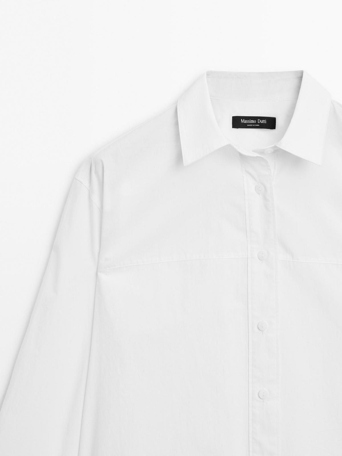 마시모두띠 베이직 옥스포드 100 코튼 긴팔 셔츠 5114/914 WHITE - 상세 이미지 5
