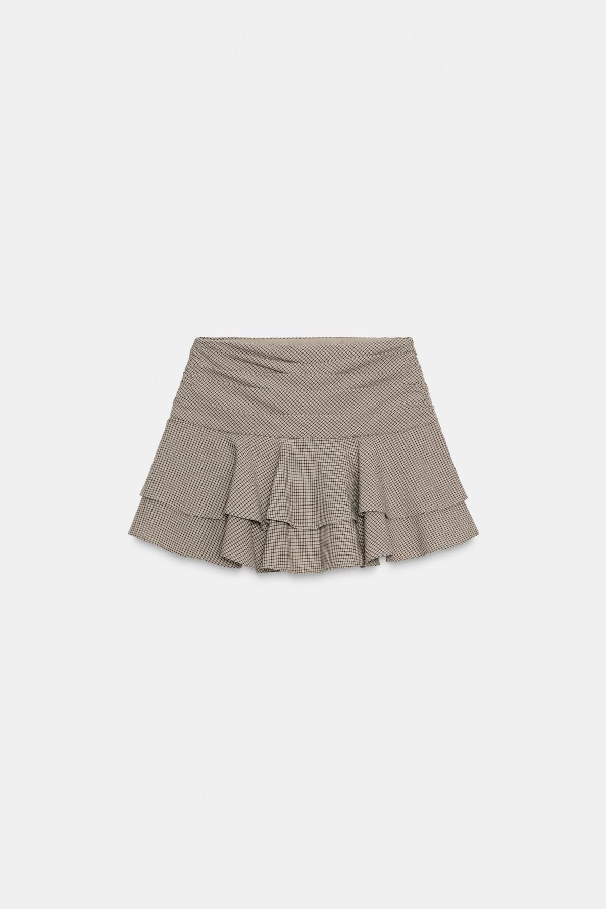 자라 러플 미니 스커트 팬츠 5427/514 BEIGE - 메인 이미지