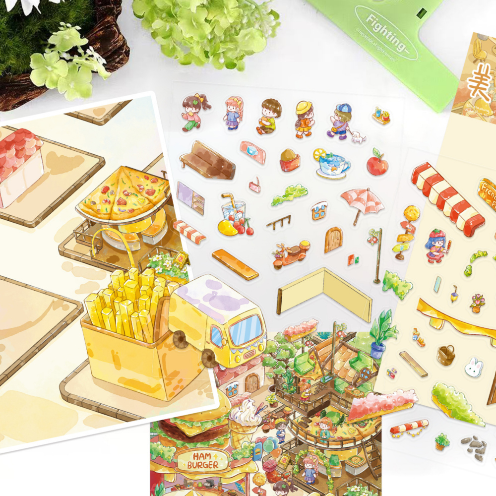 3d방꾸미기스티커 대형 푸드타운 이미지 3