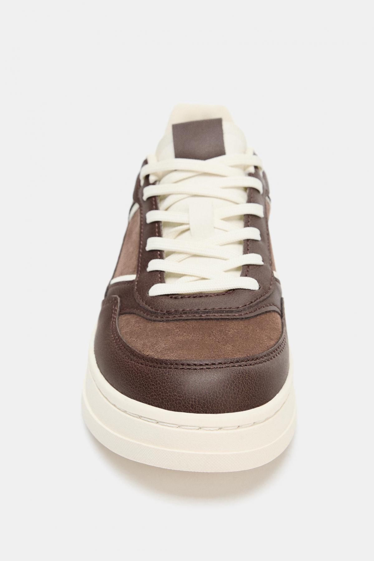 자라 레트로 멀티컬러 테크니컬 스니커즈 5436/610 BROWN - 상세 이미지 5