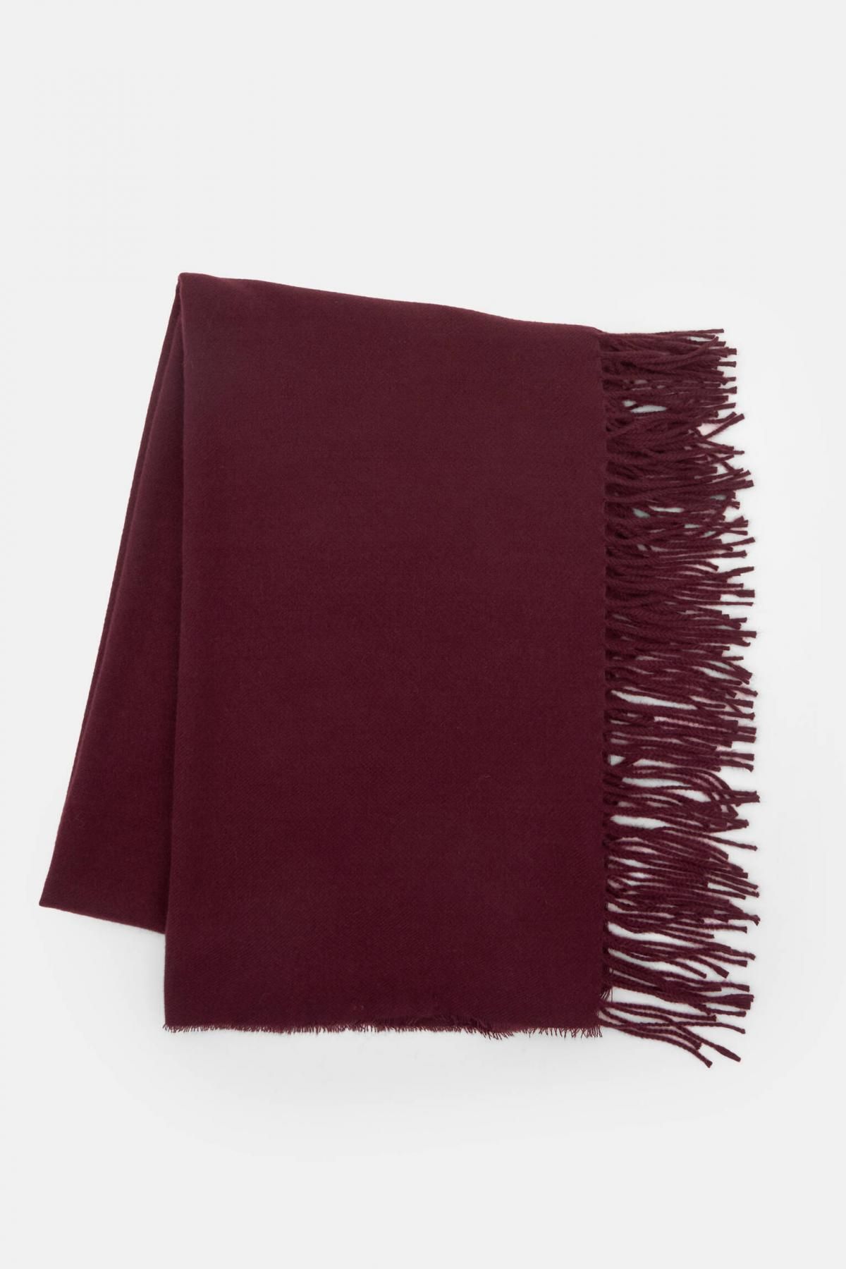 풀앤베어 버건디 프린지 니트 머플러 7940/314 BURGUNDY - 상세 이미지 2