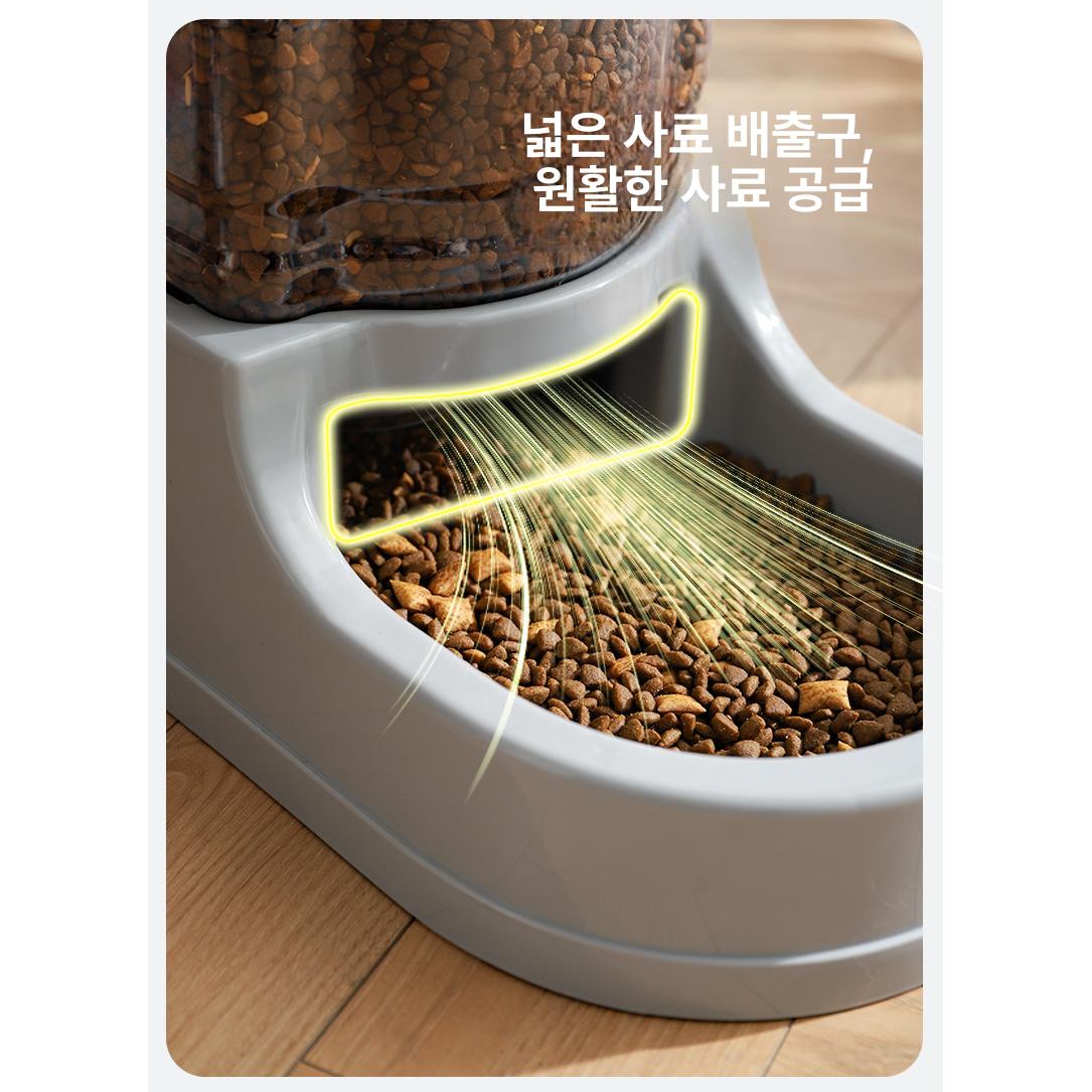 대형견 자동 급수기 골든리트리버 고양이 식수 대용량 9.4L 대용량 급수기-엘레강트그레이 - 상세 이미지 5