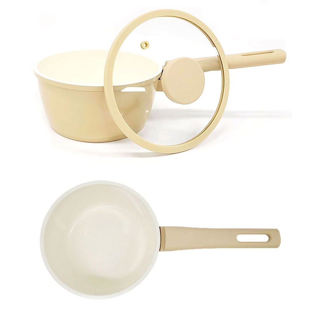 투명 인덕셕 편수냄비 18cm 세라믹 코팅 하이라이트