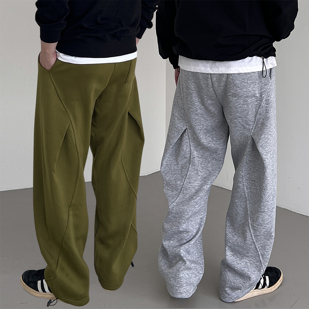 1+1 스웻팬츠 남자와이드트레이닝팬츠 벌룬팬츠 제품 이미지