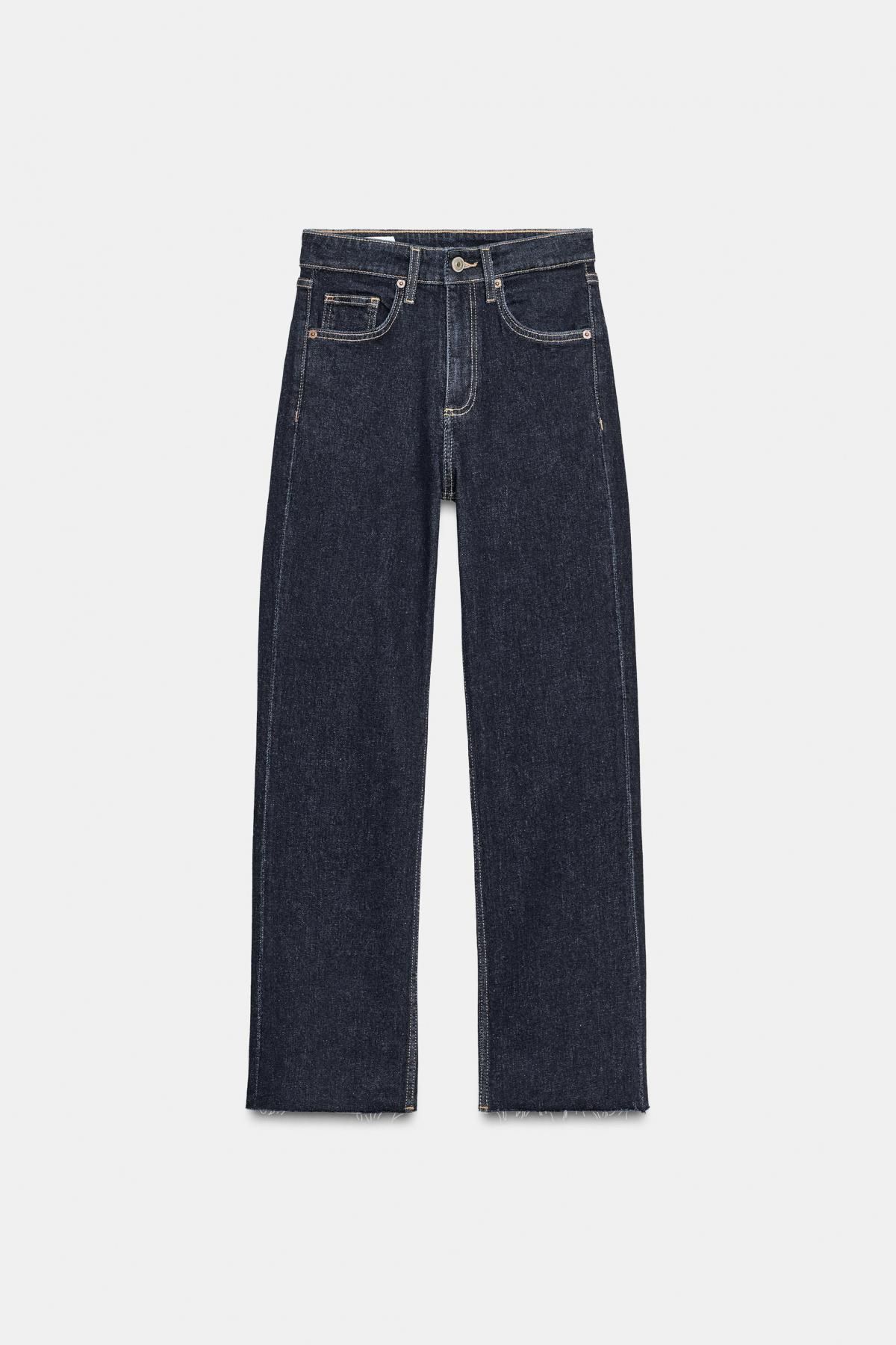 자라 하이웨이스트 크롭 부츠컷 데님 팬츠 4592/217 DARK INDIGO - 메인 이미지
