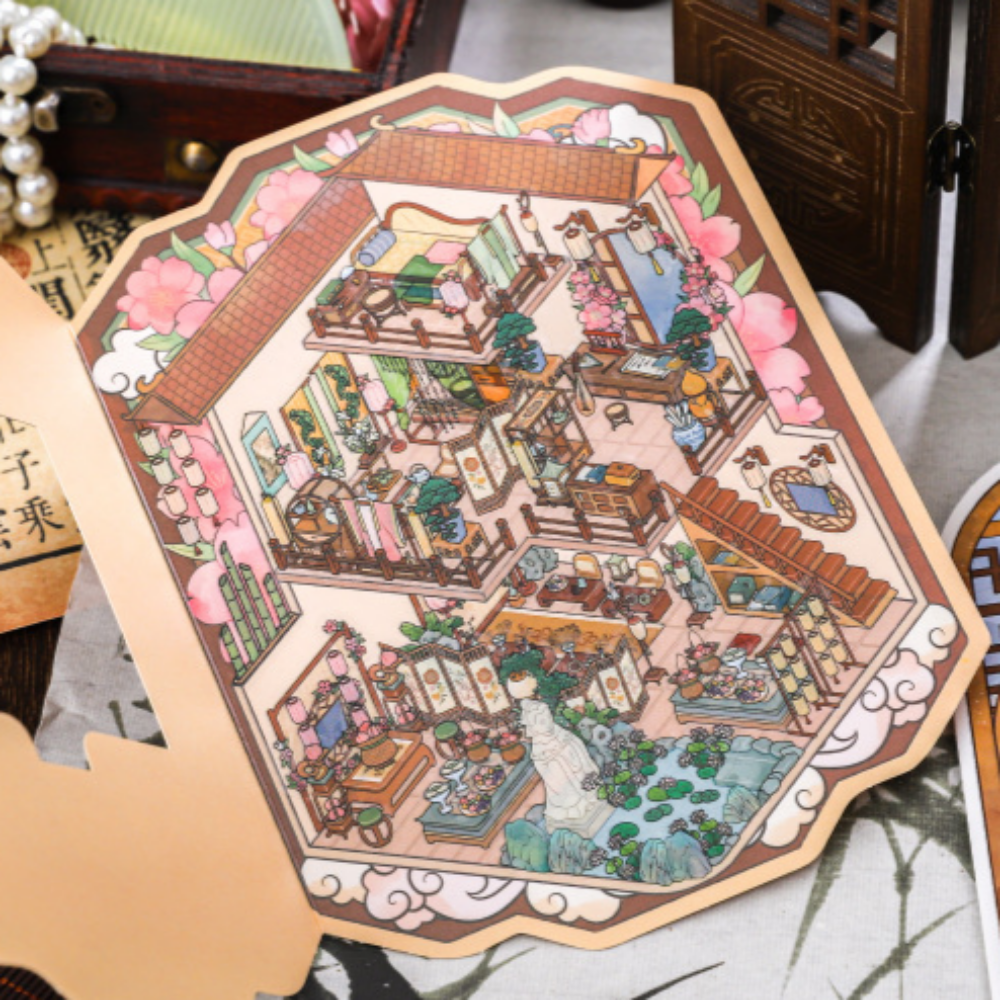 3D스티커 대형 방꾸미기 궁궐 노랑 이미지 4