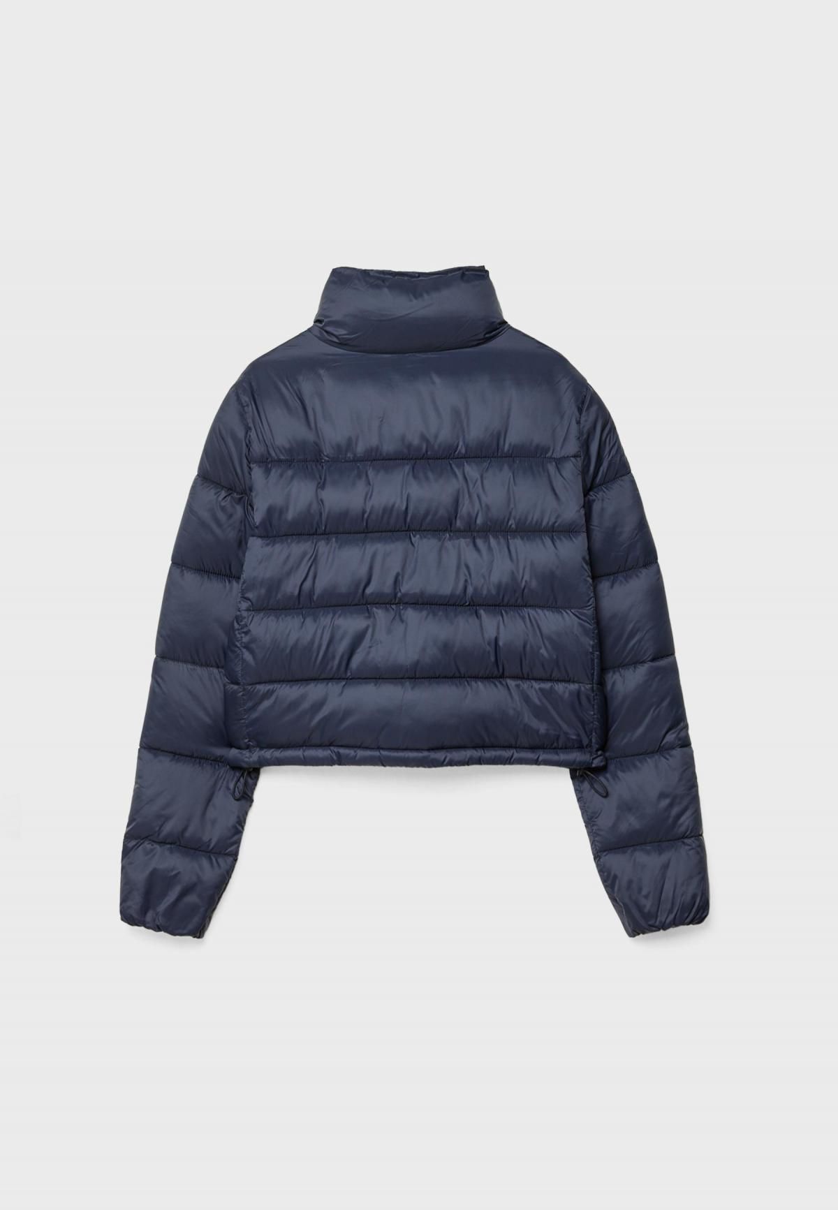 스트라디바리우스 테크니컬 하이넥 크롭 패딩 점퍼 5617/714 NAVY BLUE - 상세 이미지 3