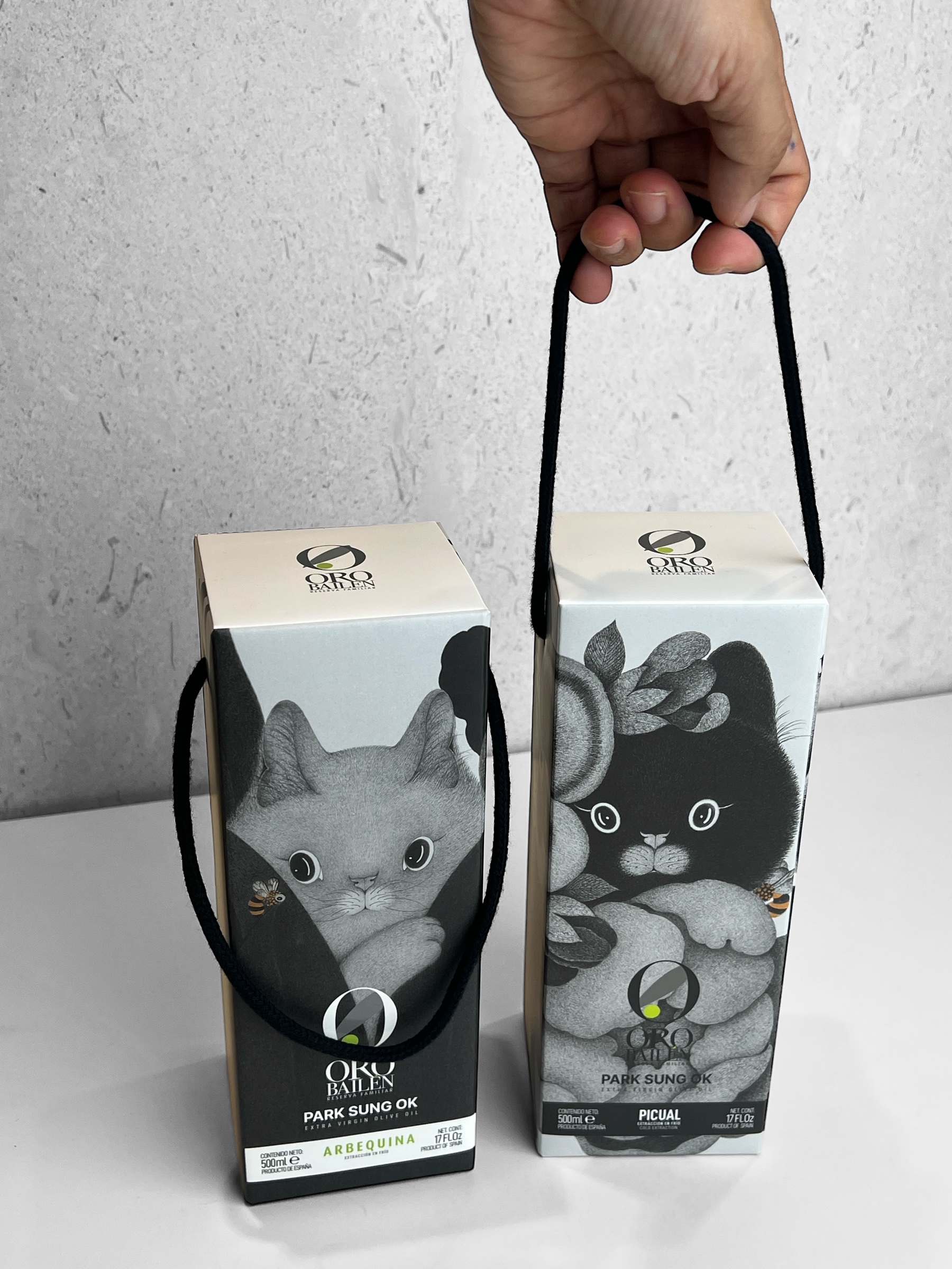 오로바일렌 X 박성옥 아트콜라보 엑스트라버진 올리브오일 아르베키나 500ml 이미지 2