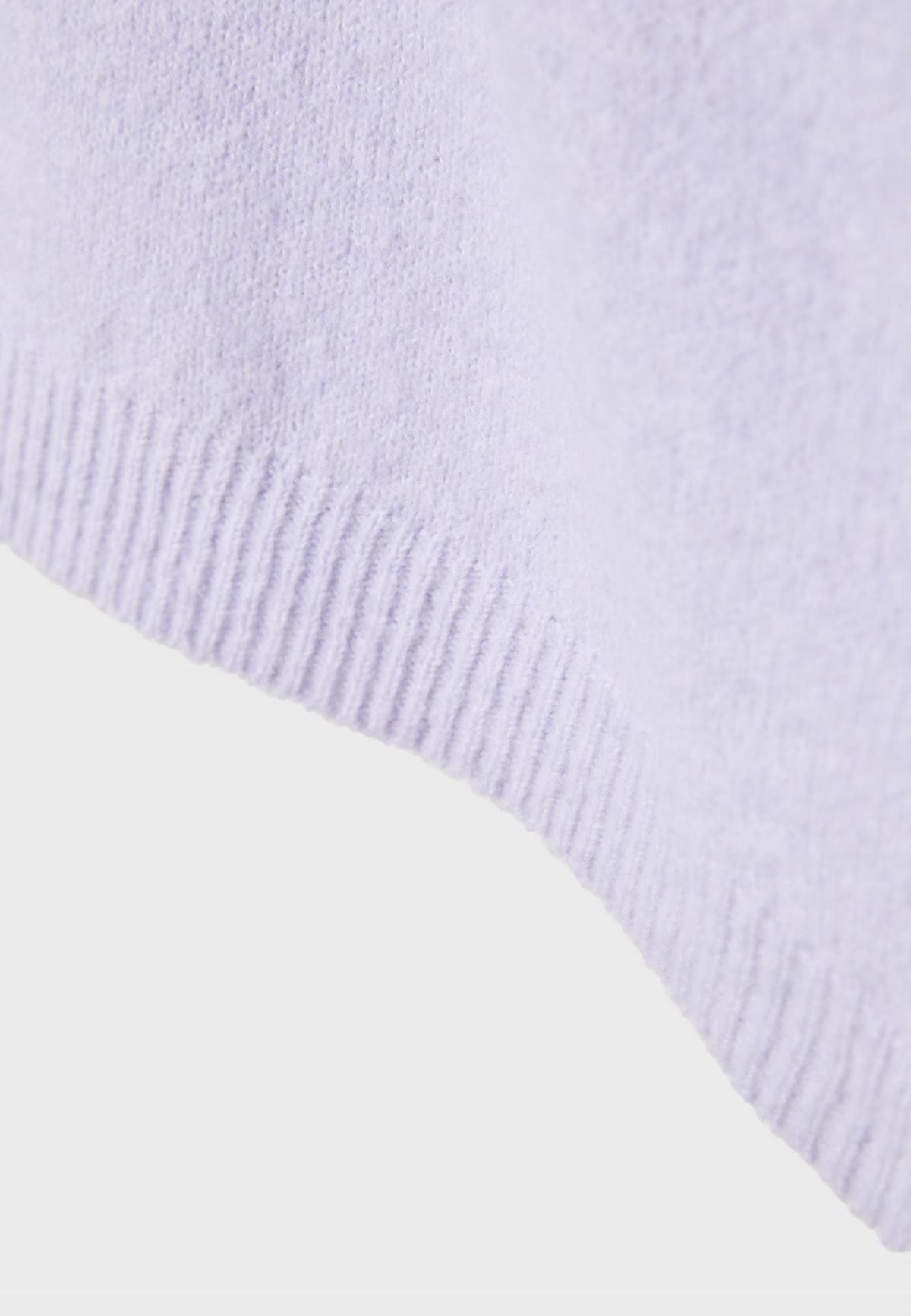 스트라디바리우스 라벤더 비대칭 니트 스웨터 8537/650 MAUVE - 상세 이미지 3