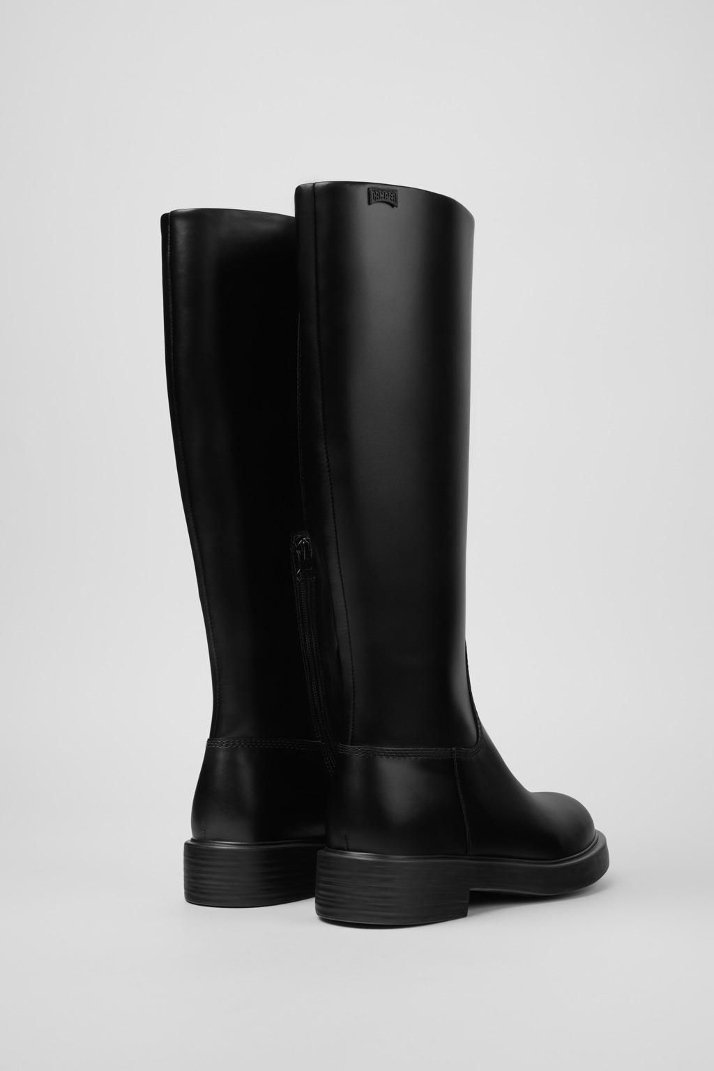 캠퍼 프리미엄 블랙 레더 롱부츠 Dean K400763-003 BLACK - 상세 이미지 3