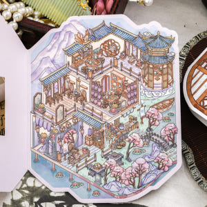 3D스티커 대형 방꾸미기 궁궐 노랑 실사용 후기 | 효과 있을까? - 상품 이미지 1