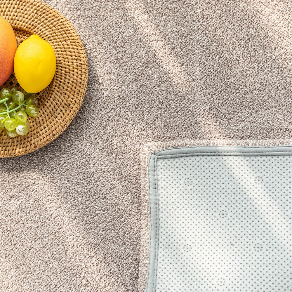 먼지없는 워셔블 장모 온감 러그 대형 거실 침실 원룸 노바 라이트그레이, 100x150