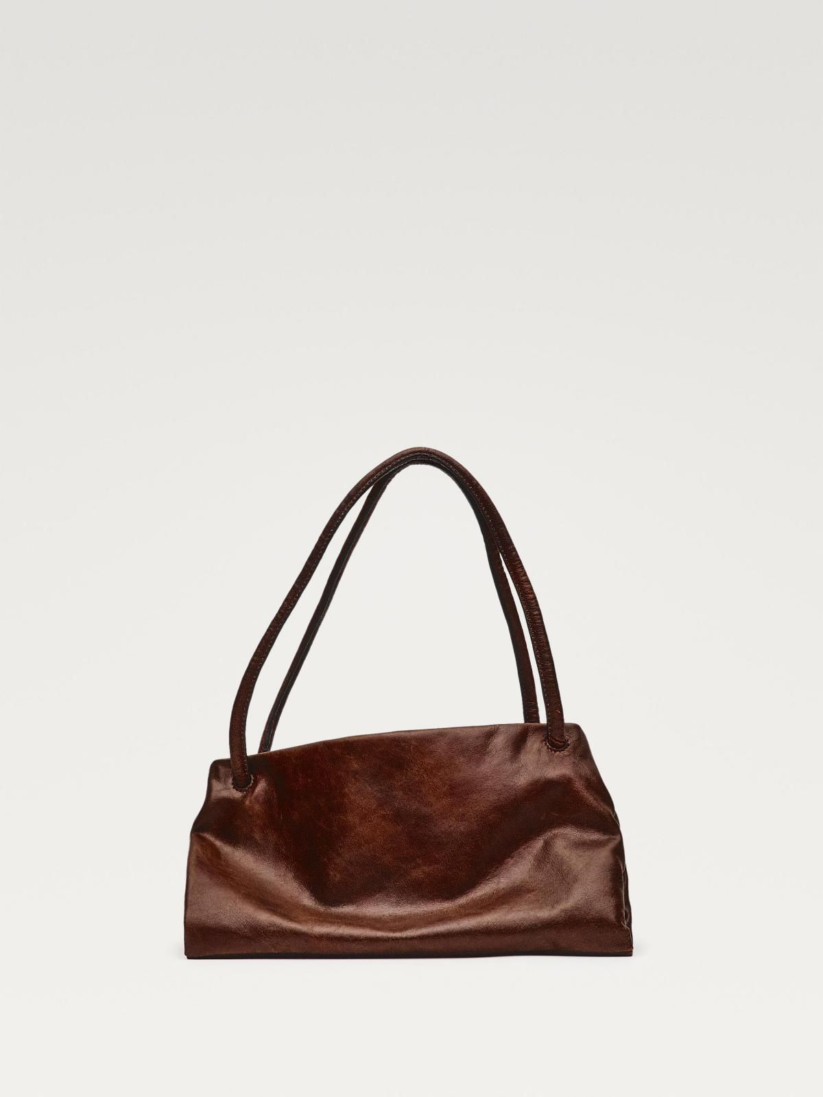 마시모두띠 프리미엄 나파 레더 컴파트먼트 소프트 브라운 숄더백 6911/646 LEATHER - 메인 이미지
