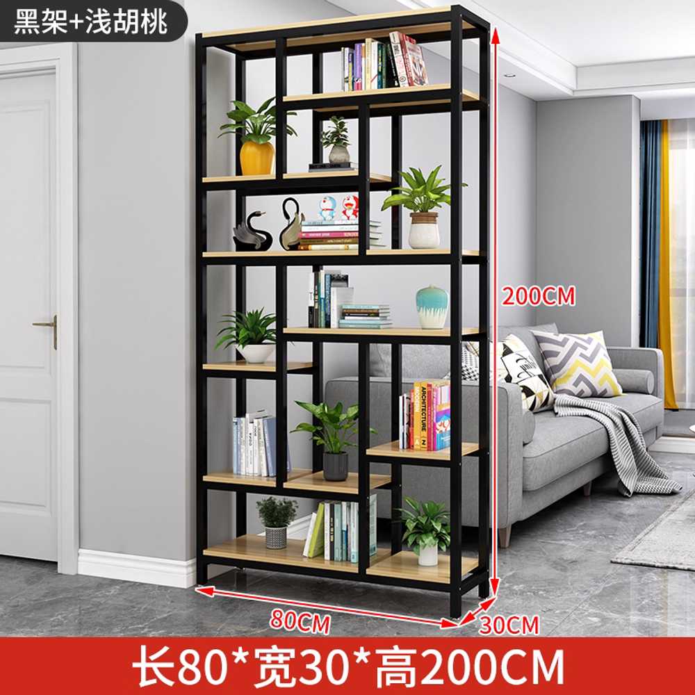 스탠드 선반 디스플레이 철제 거실 파티션 수납랙 책장 80x30x200 이미지 6