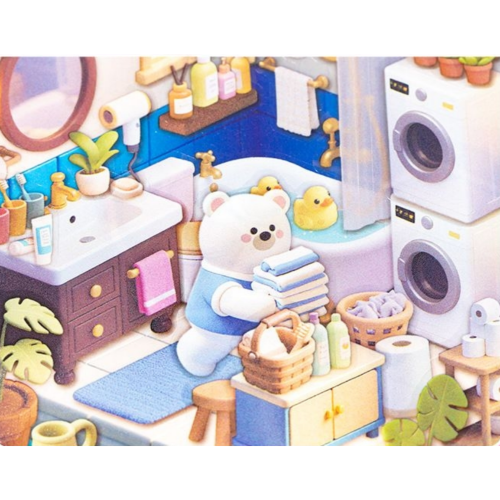 3d스티커 방꾸미기 8테마 오두막집