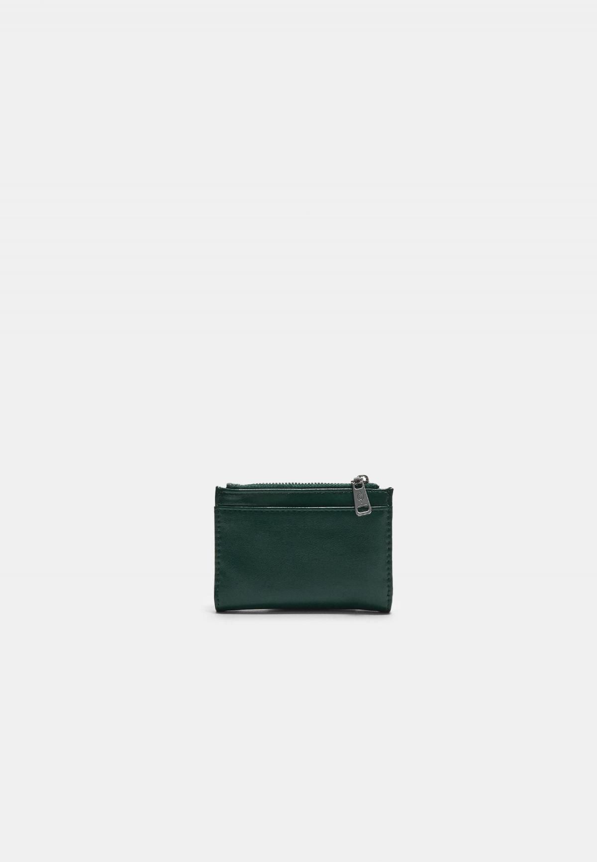 스트라디바리우스 미니멀 집업 포켓 미니 지갑 0561/801 BOTTLE GREEN - 상세 이미지 3